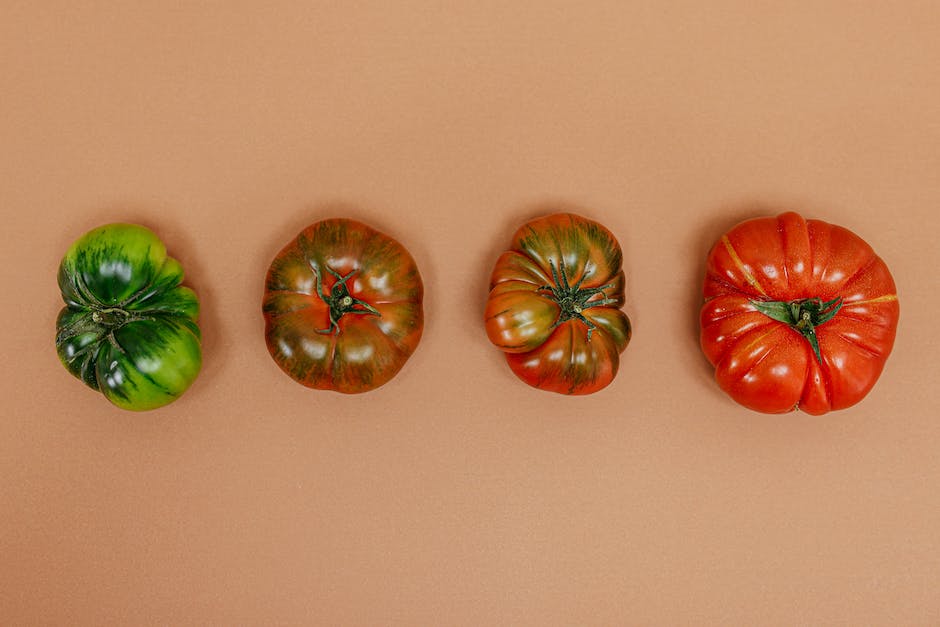  Tomaten warten auf die Farbe Rot